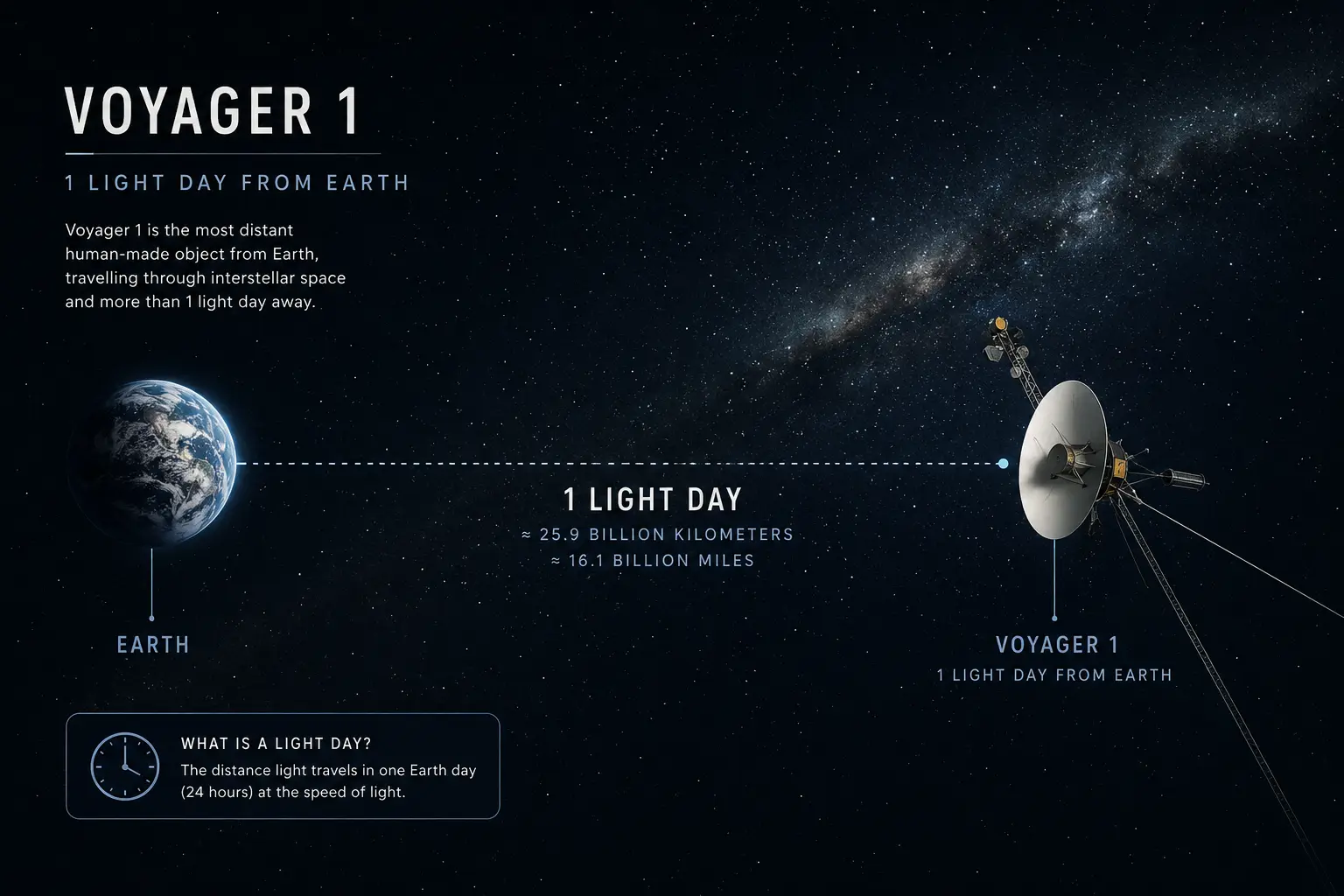 A Message in the Dark: Voyager 1 Reaches One Light-Day from Home