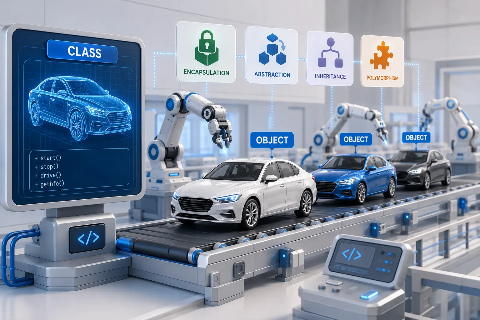 From Blueprint to Reality: Understanding OOP Through a Car Factory