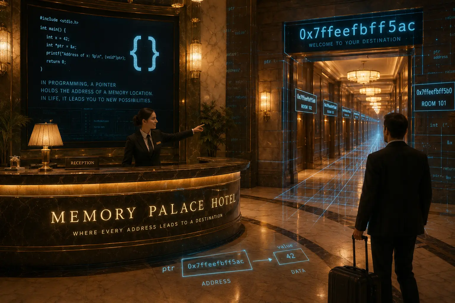 The Memory Palace Hotel, Mastering Pointers in C